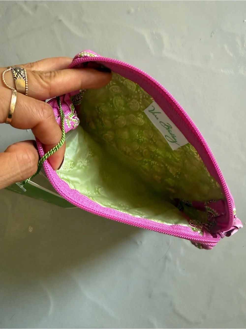 Vera Bradley Small Cosmetic Bag in Bermuda Pink NWT